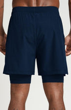 SHORTS DEPORTIVOS 2 EN 1 CON FORRO COMPRESIVO