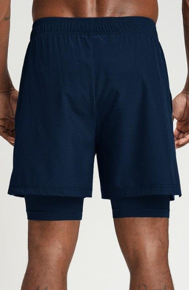 SHORTS DEPORTIVOS 2 EN 1 CON FORRO COMPRESIVO