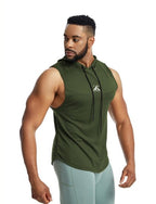 Camiseta Sin Mangas con Capucha Deportiva