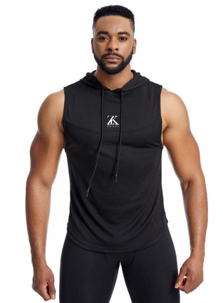 Camiseta Sin Mangas con Capucha Deportiva