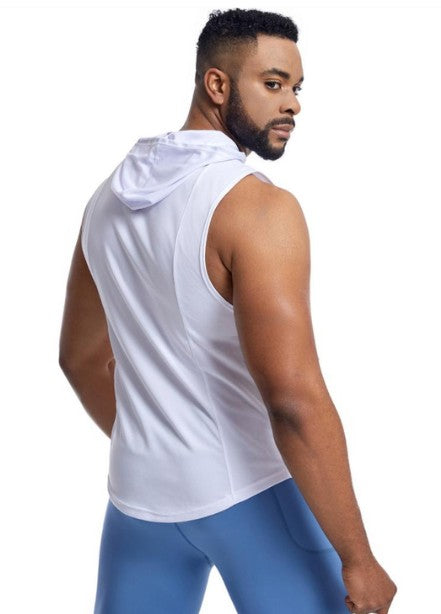 Camiseta Sin Mangas con Capucha Deportiva