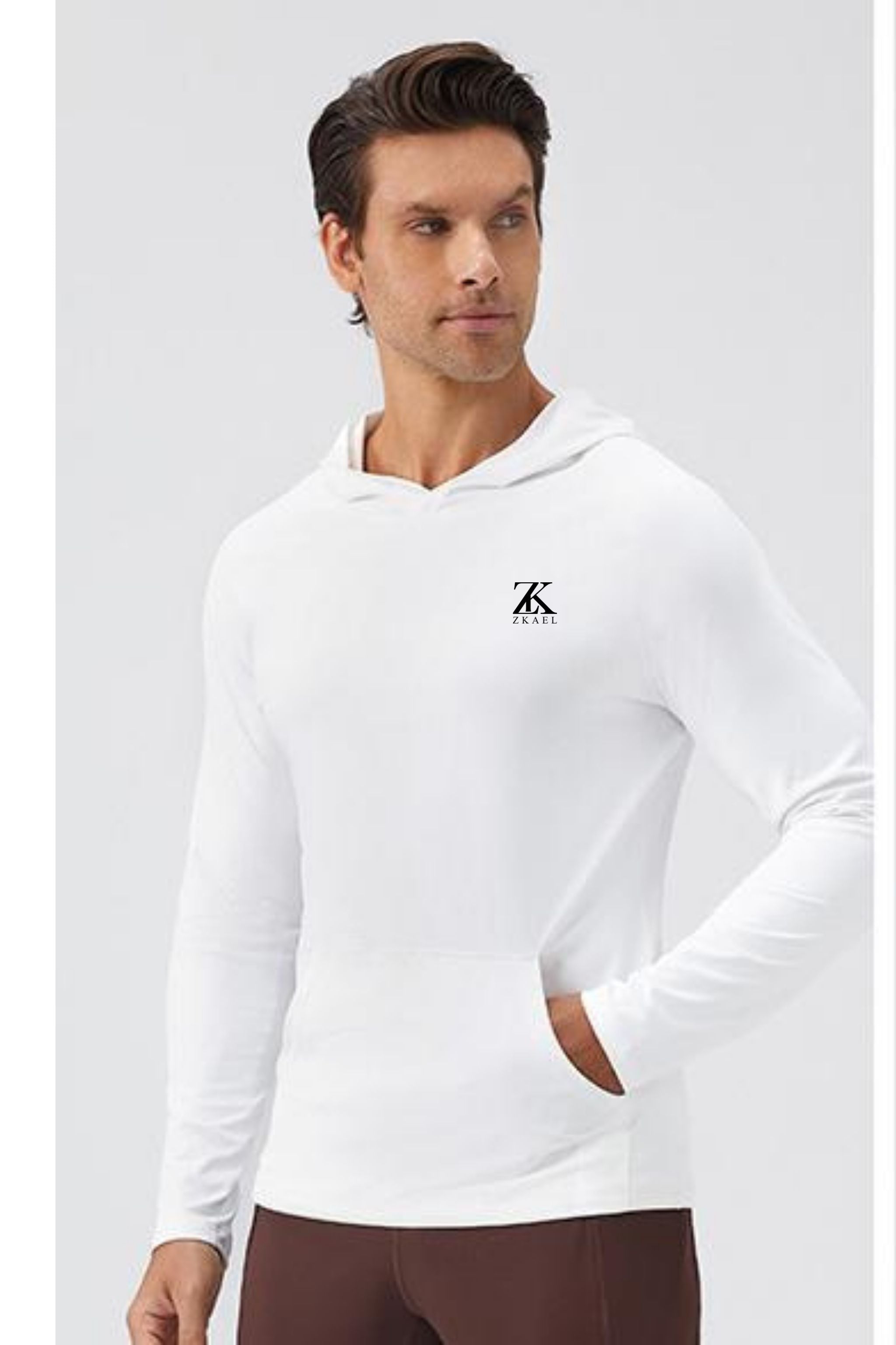 Camiseta Manga Larga con Capucha | ZKAEL