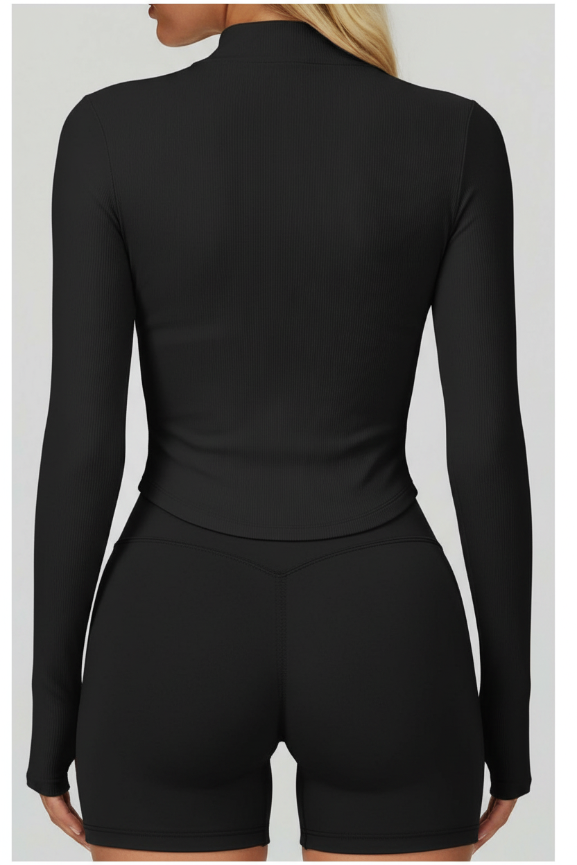 Chaqueta Deportiva Zkael - Vista trasera negro