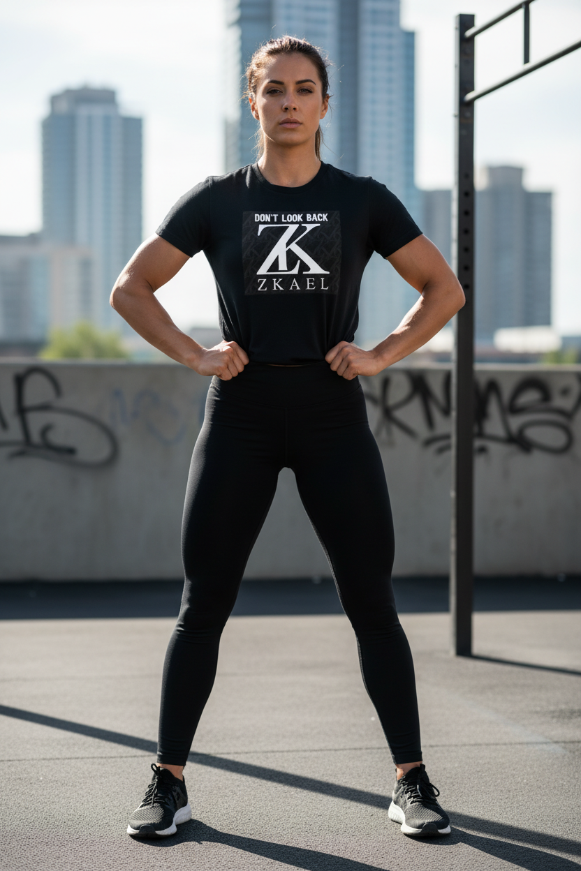 Don't Look Back Tee - Female Gym