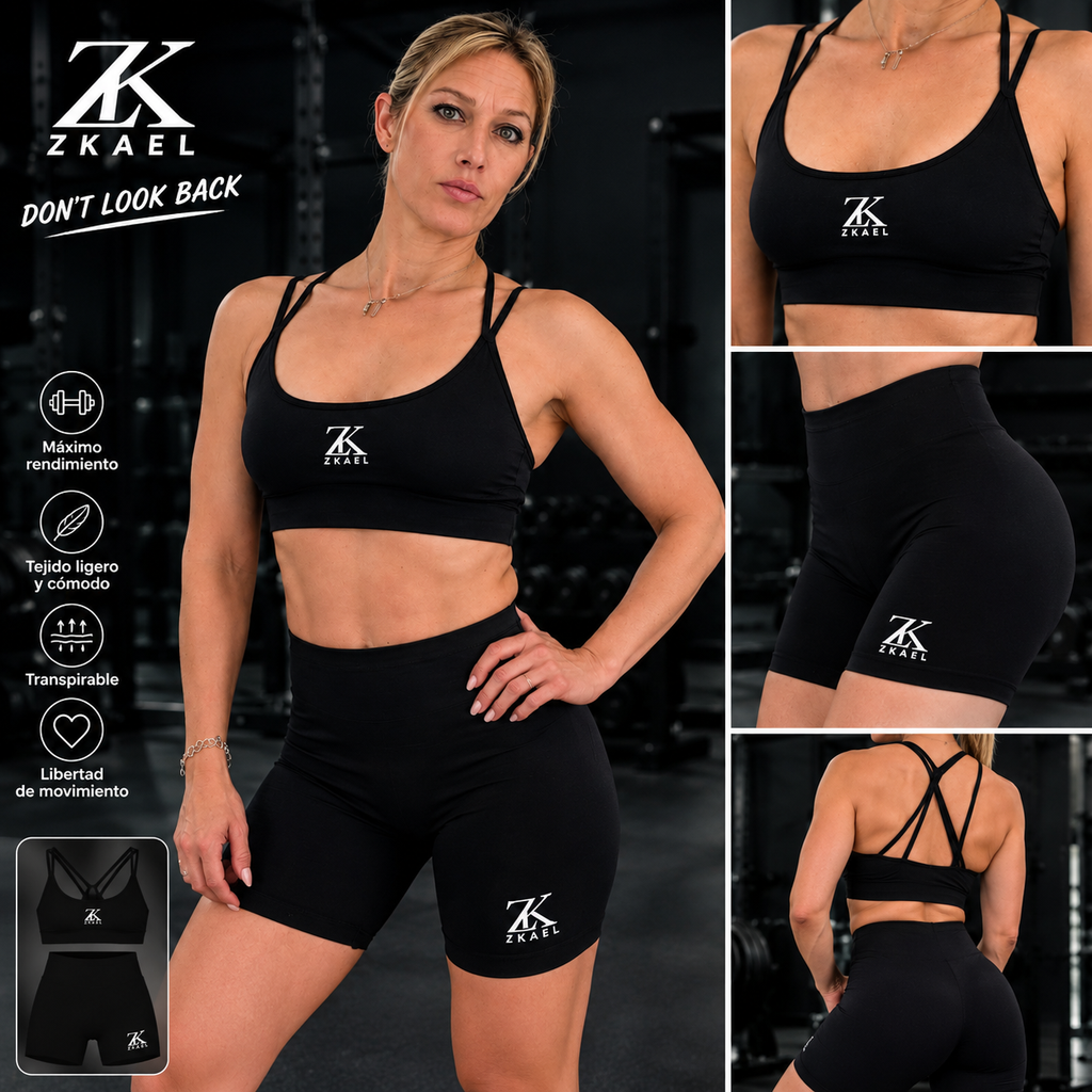 Conjunto Deportivo Zkael – Top + Shorts
